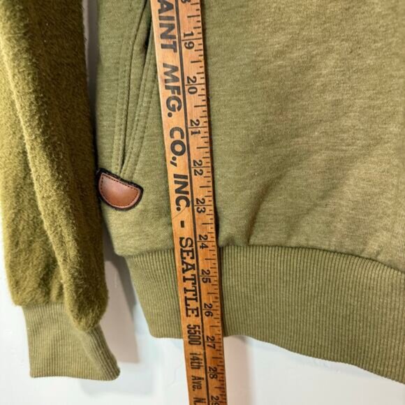 Wanakome Women's Artemis Hoodie Sweatshirt Green Fleece Cozy Lounge Medium - Picture 4 of 7